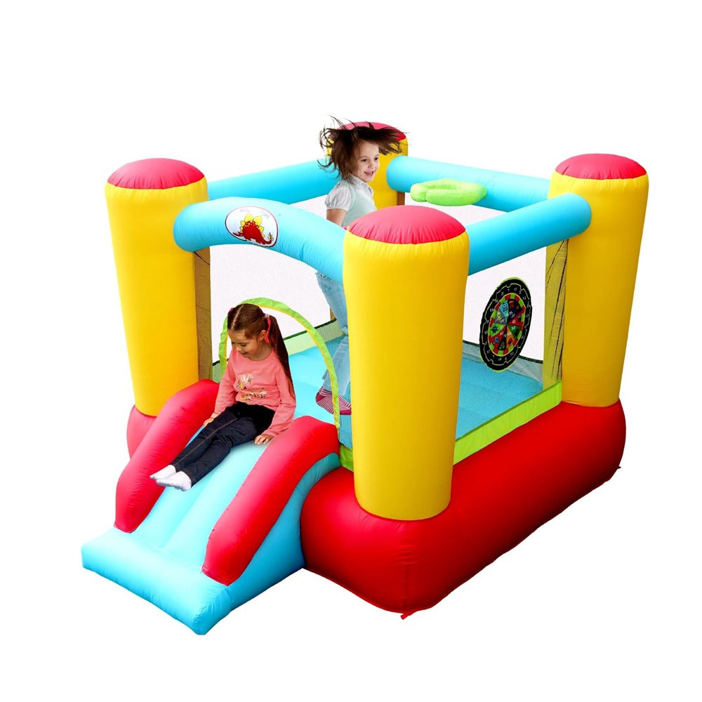 Megastar Inflatable Classic Bounce House with Slide, Kids Jumping Castle with Blower 2.54 x 1.95 x 1.60 m