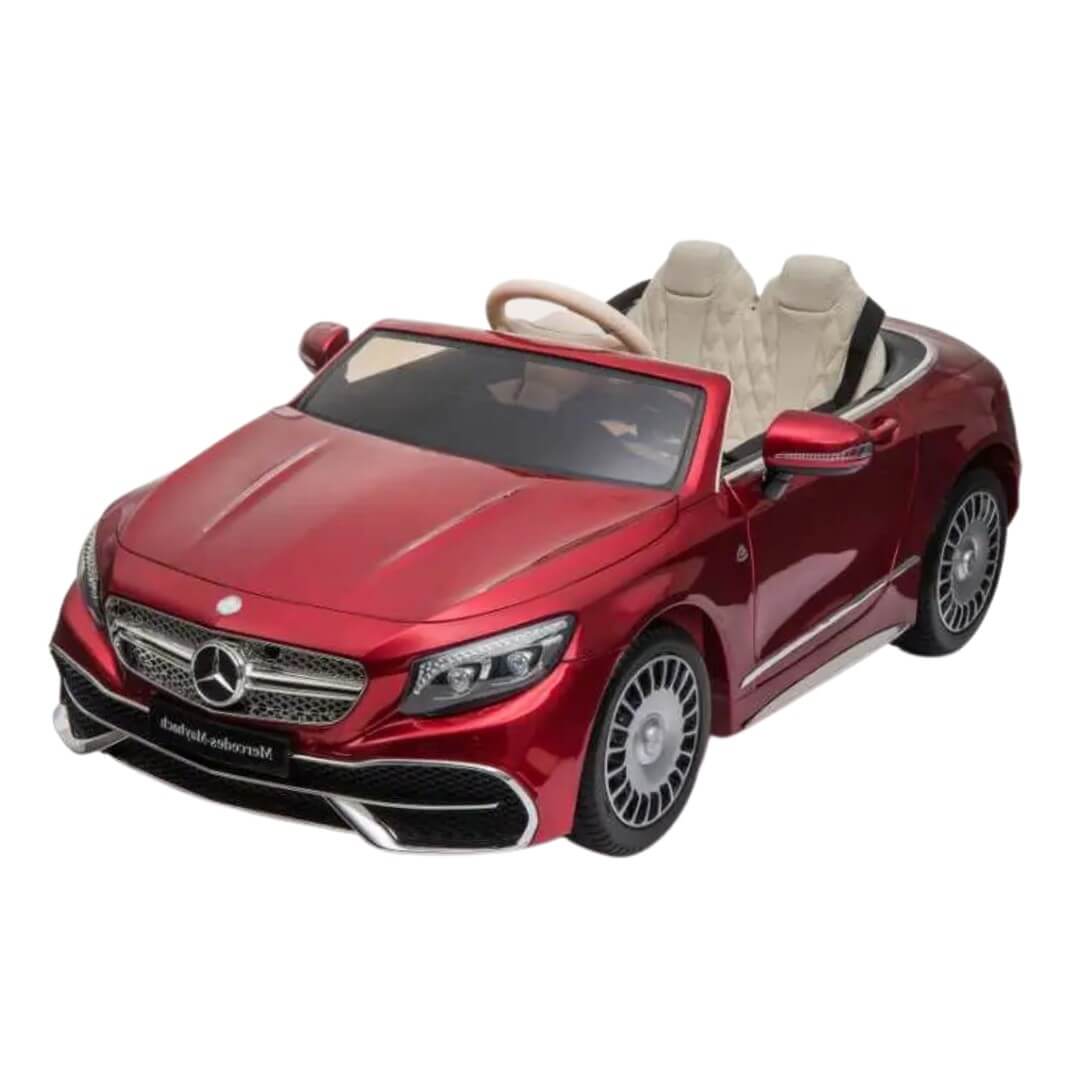 Raf Licensed Mercedes 12 v Maybach Master class  Benz  S-Class 650 Electric car for kids with RC - Metallic Red