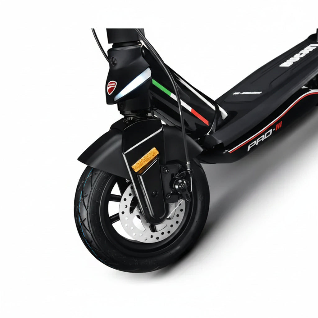 Black Ducati Pro III Electric Scooter  With Suspension 