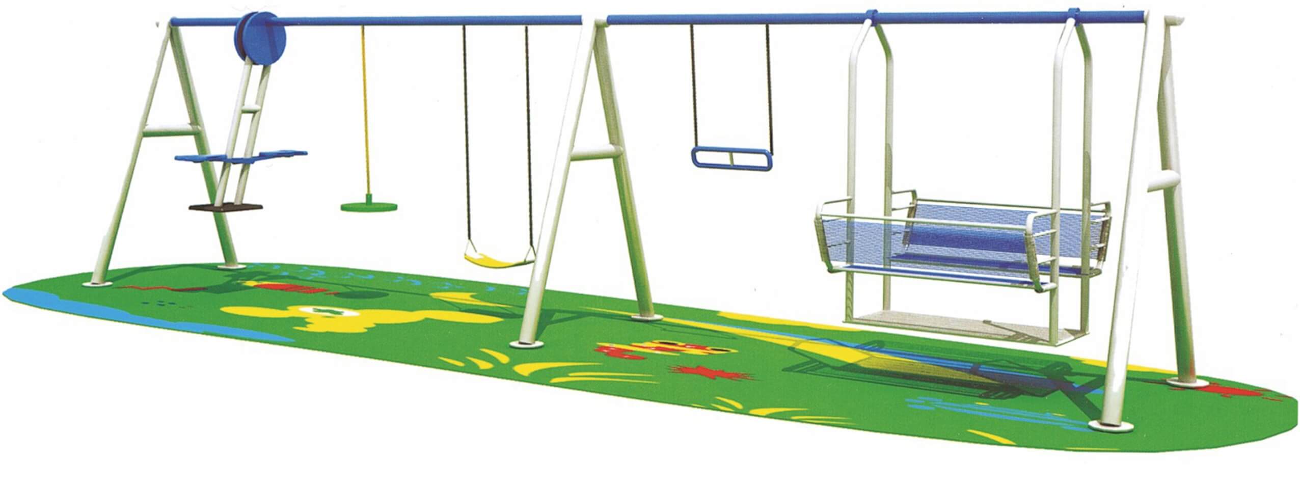 Swing with 5 seaters suitable for kids