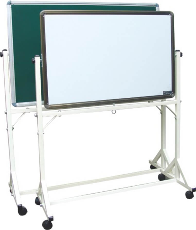 Megastar Mobile Adjustable Height Dry Erase Stand Board Magnetic Large White Board on Wheels - 100 cms