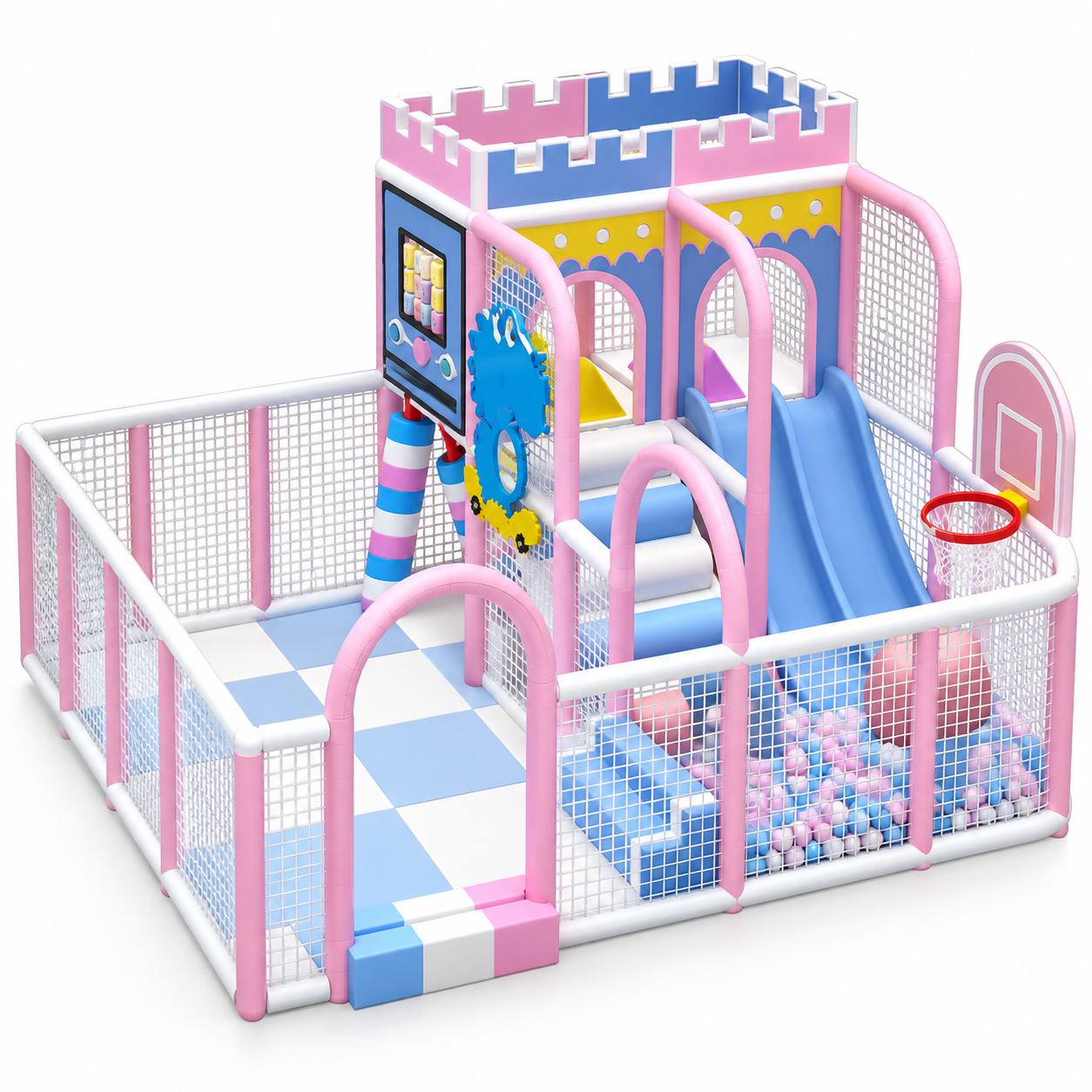 MegaStar RoyalQuest Kids Indoor Playground on a white Background