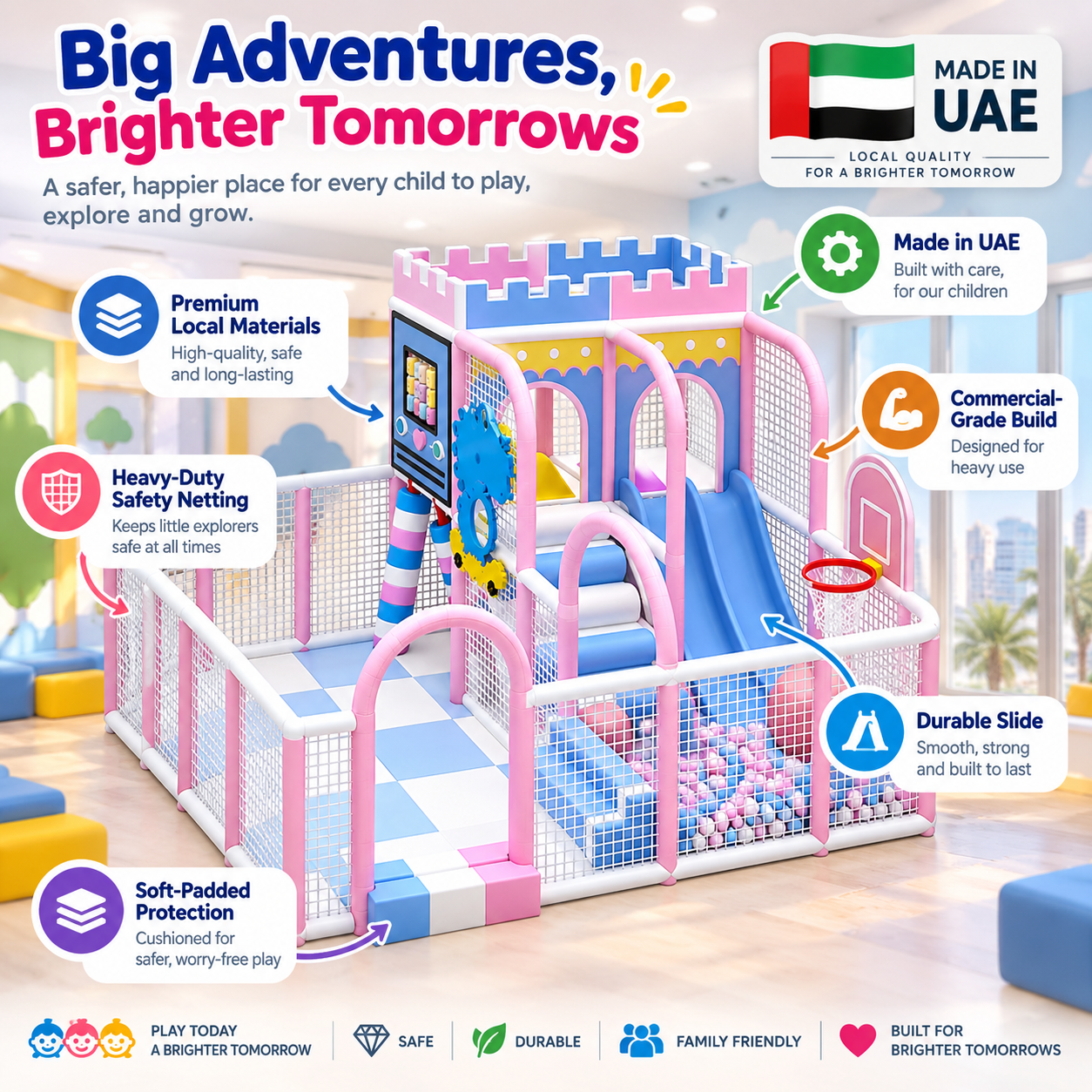 MegaStar RoyalQuest Kids Indoor Playground Made In UAE