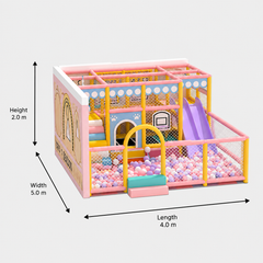 Megastar PlayVista Kids Indoor Soft Playset with Ball Pit & Slide – 4.0m × 5.0m 