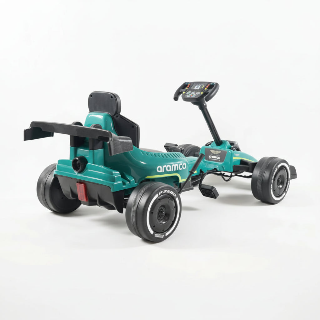 Back View of go-kart with Pedals