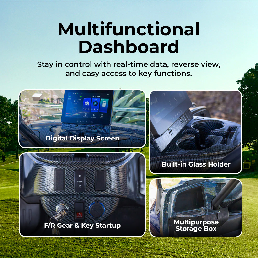 Multifunctional dashboard include Digital Display Screen