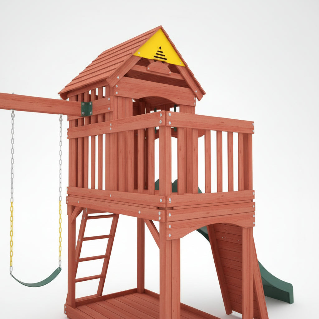 Wooden playhouse with Balcony