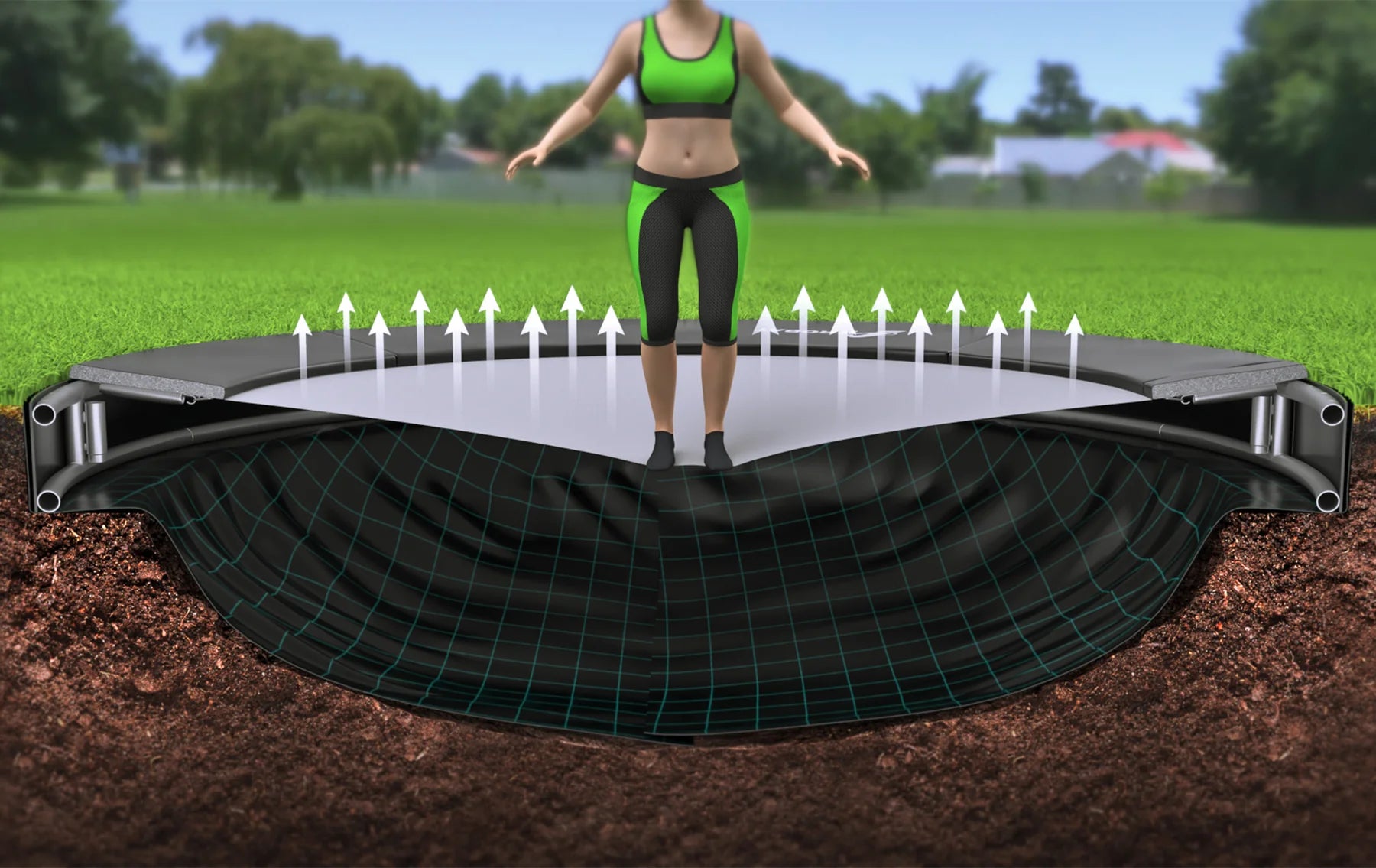 Orbit Flatground Trampolines