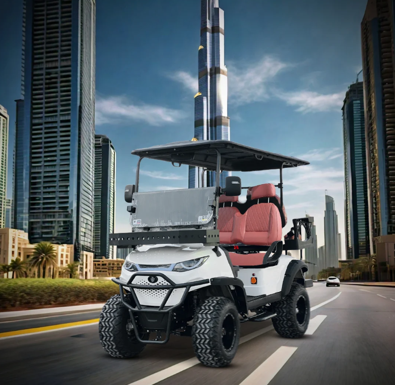 Pre-Owned Green Rider Lifted Electric Golf Cart  On UAE Roads