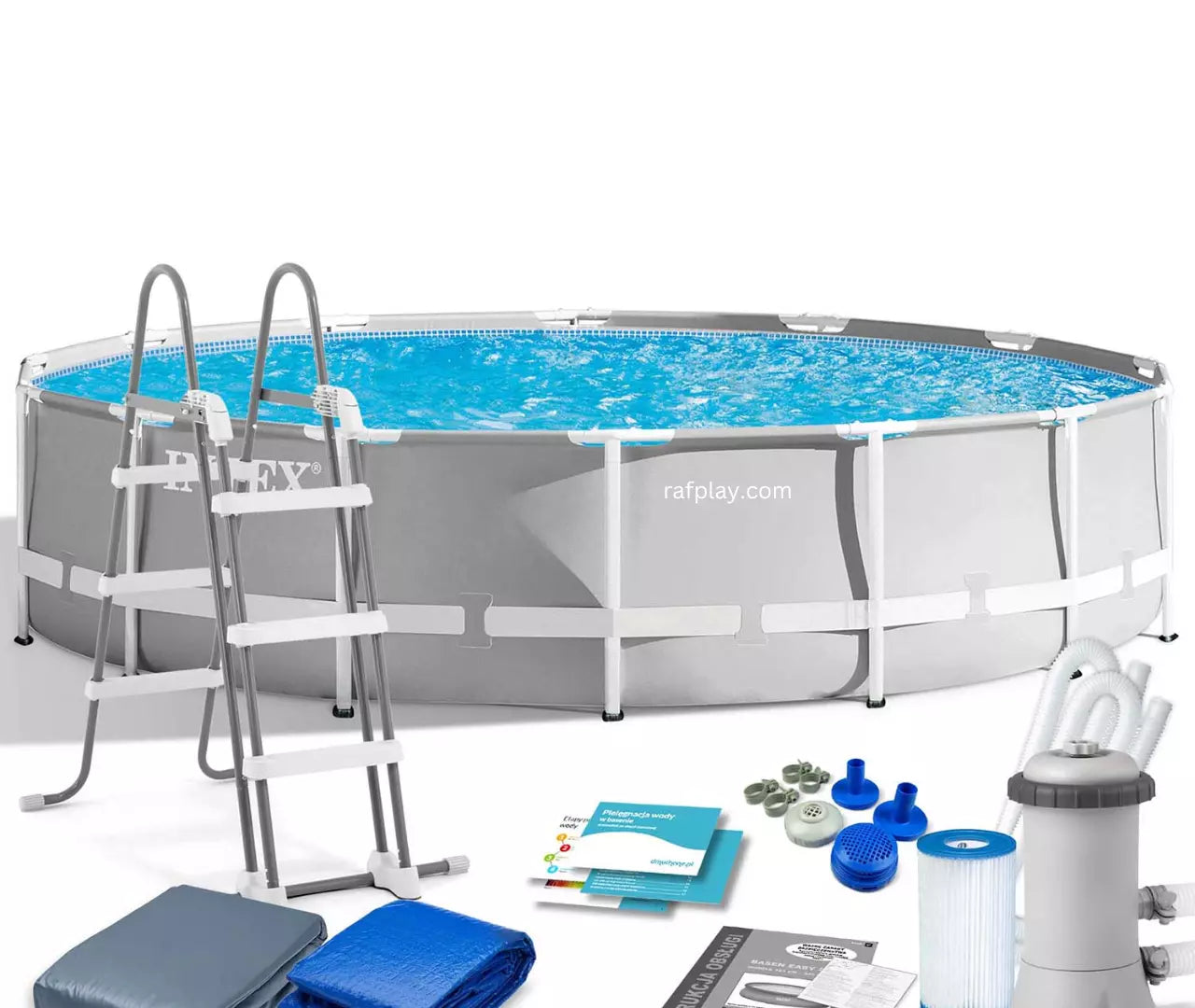 INTEX Prism Frame Pool Round With Filter Pump  427 x 107 cm