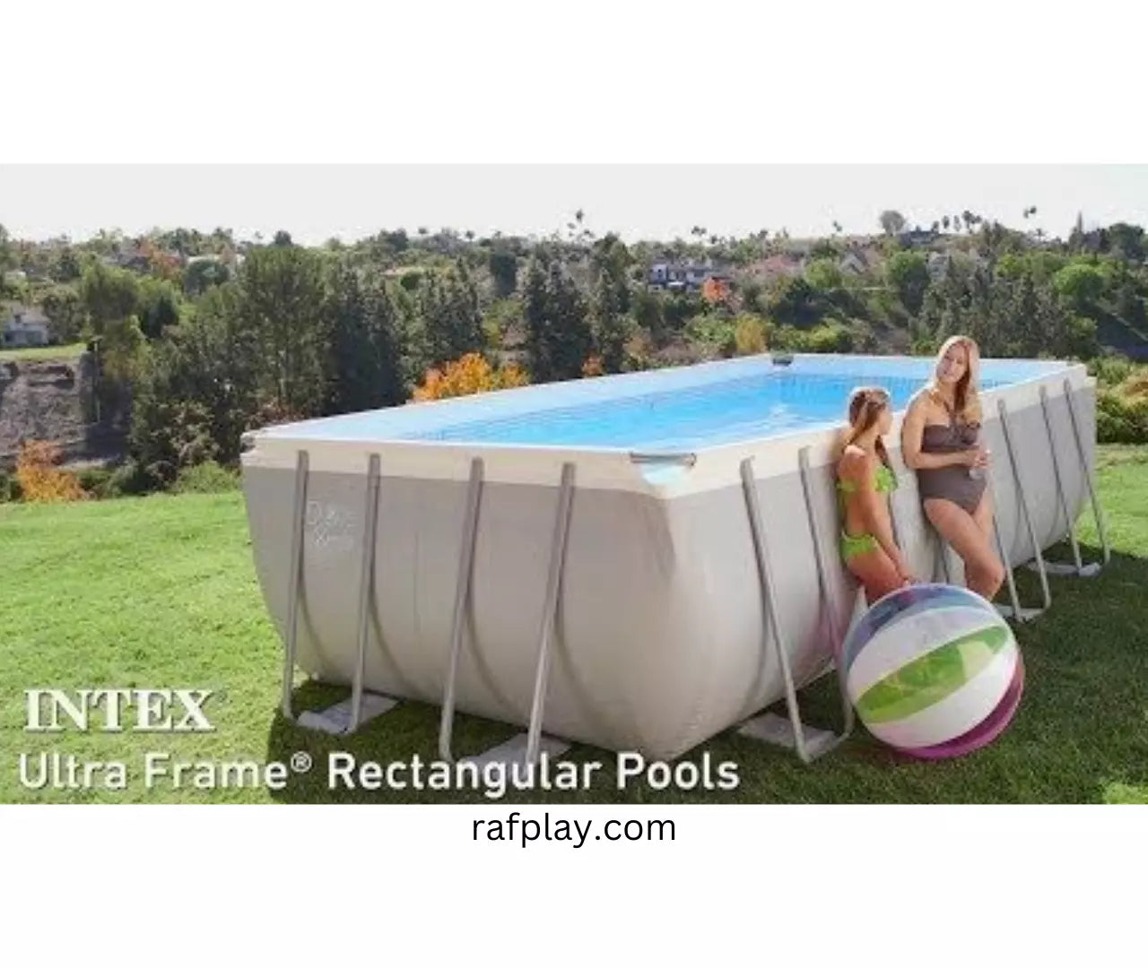 Intex Prism Frame Pool (4.00m x 2.00m x 1.22m) with Filter Pump – Rafplay