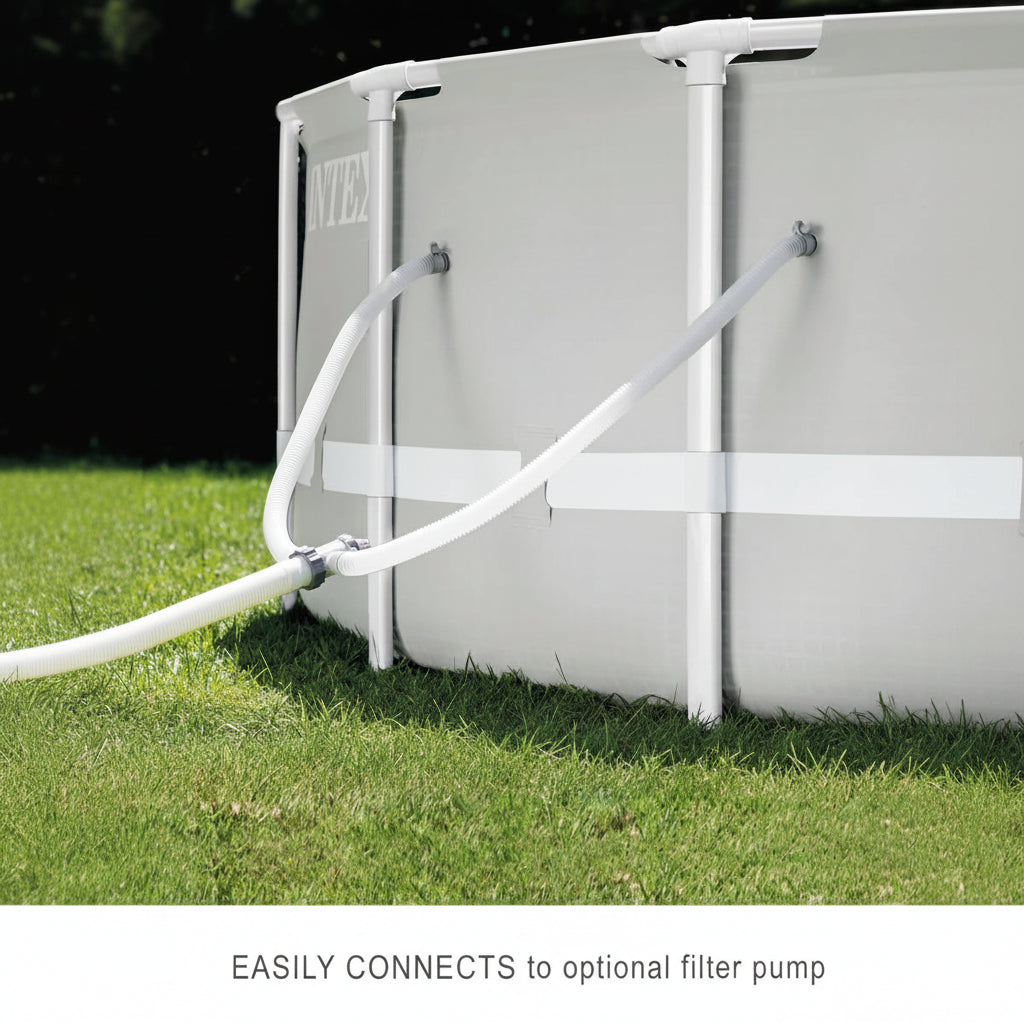 Easily connects to the optional filter pump