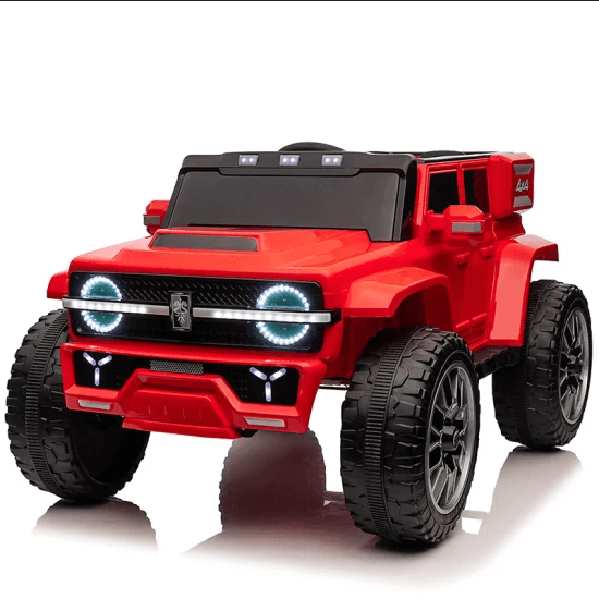 Raf Ride on 12 v Krasher 4wd  Kids Electric Power jeep RED