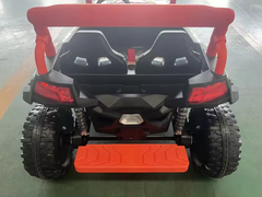 Megastar Ride on 12V Midnight Ranger Electric Ride On XL Suv 4x4 with  RC For Big Kids-Orange