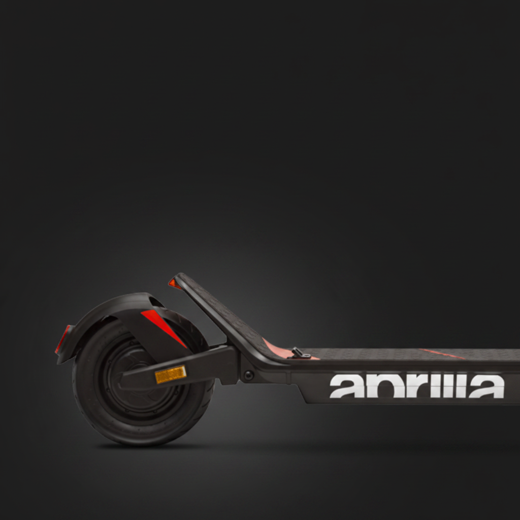 Black electric scooter