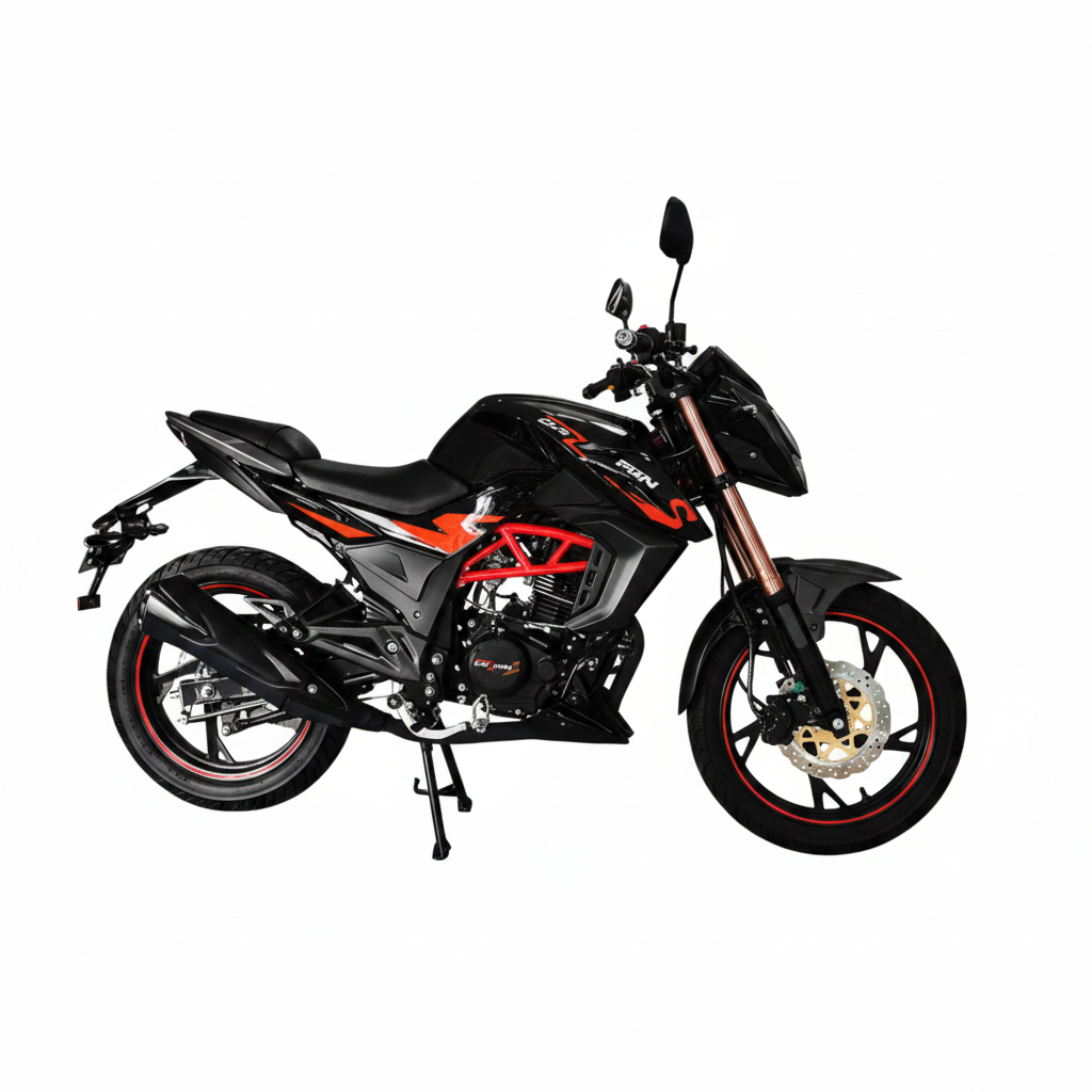 Black Xeron S S 150cc on road motorbike Single Cylinder 4 Stroke 5 Speed Manual Adults Bike