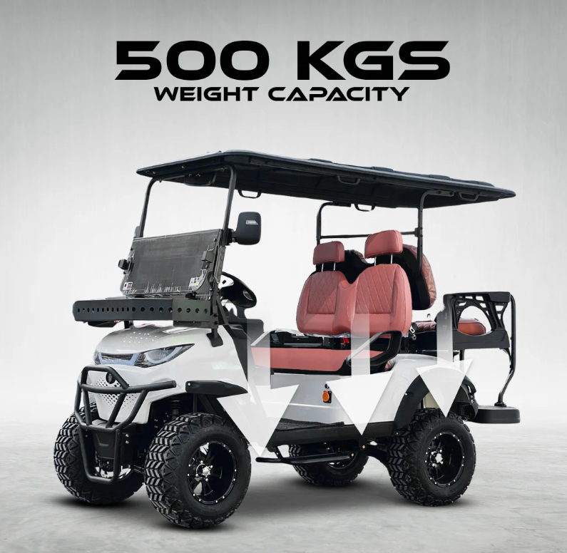 Pre-Owned Green Rider Lifted Electric Golf Cart  500kgs weight capacity