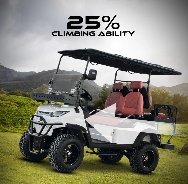 Pre-Owned Green Rider Lifted Electric Golf Cart  Climbing ability