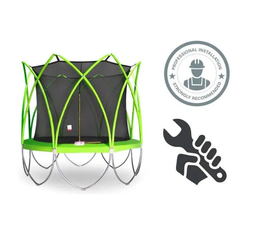 Megastar AdventureZone Combo Premium 14 FT Garden Green Trampoline With Free Installationat Rafplay