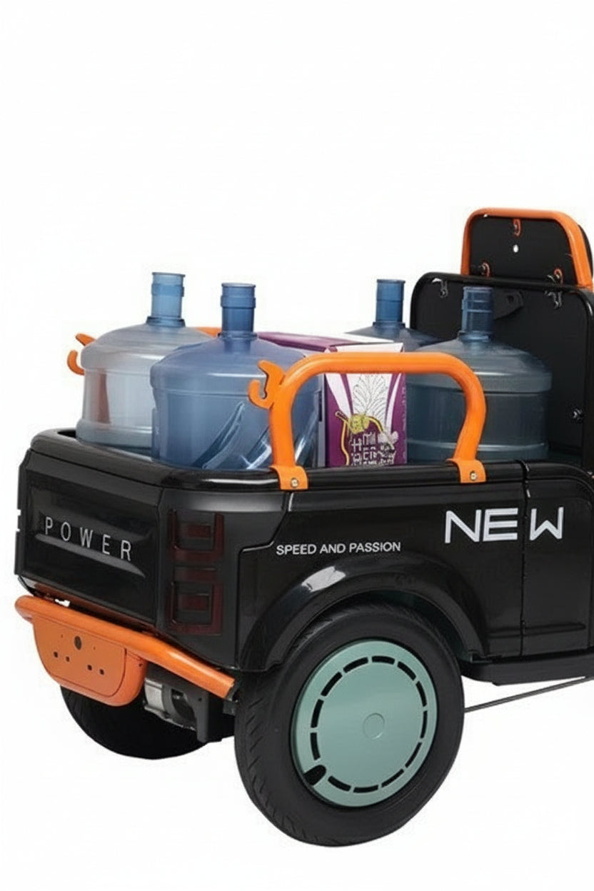 Seat that can be folded to become a cargo box
