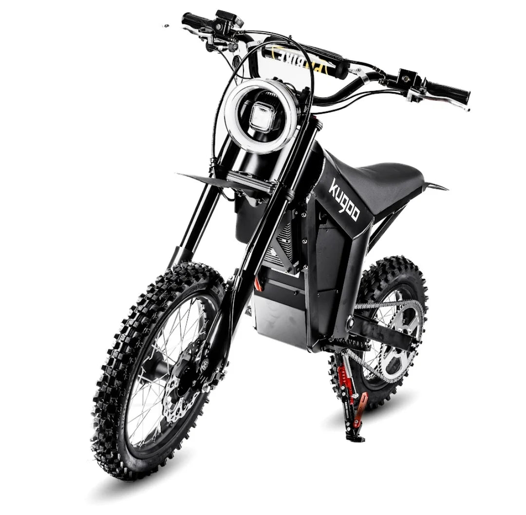 Black Kugoo Wish01 EV Dirt Bike Scooter Off Road Bike