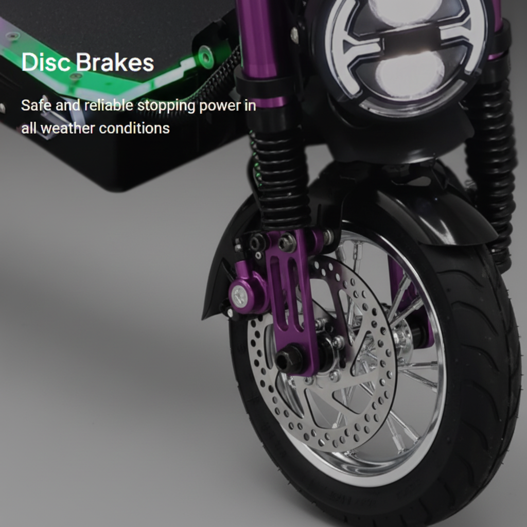 Disc brakes with safety and reliability in various weather conditions