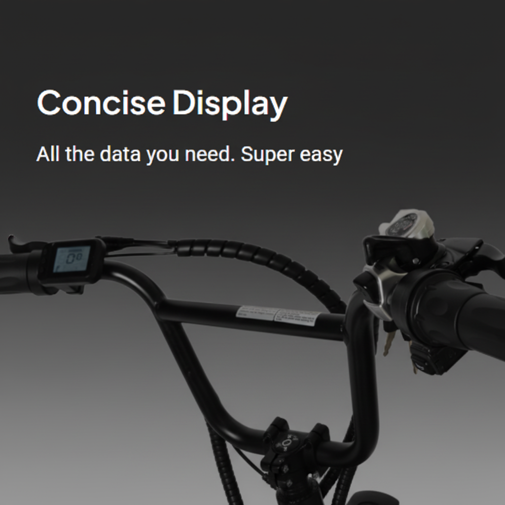Close-up of a bicycle handlebar with a display and brake lever