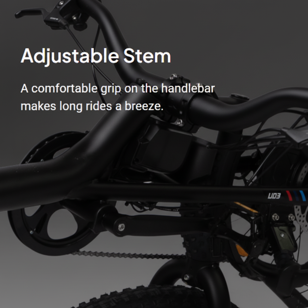 Bicycle with an adjustable stem feature
