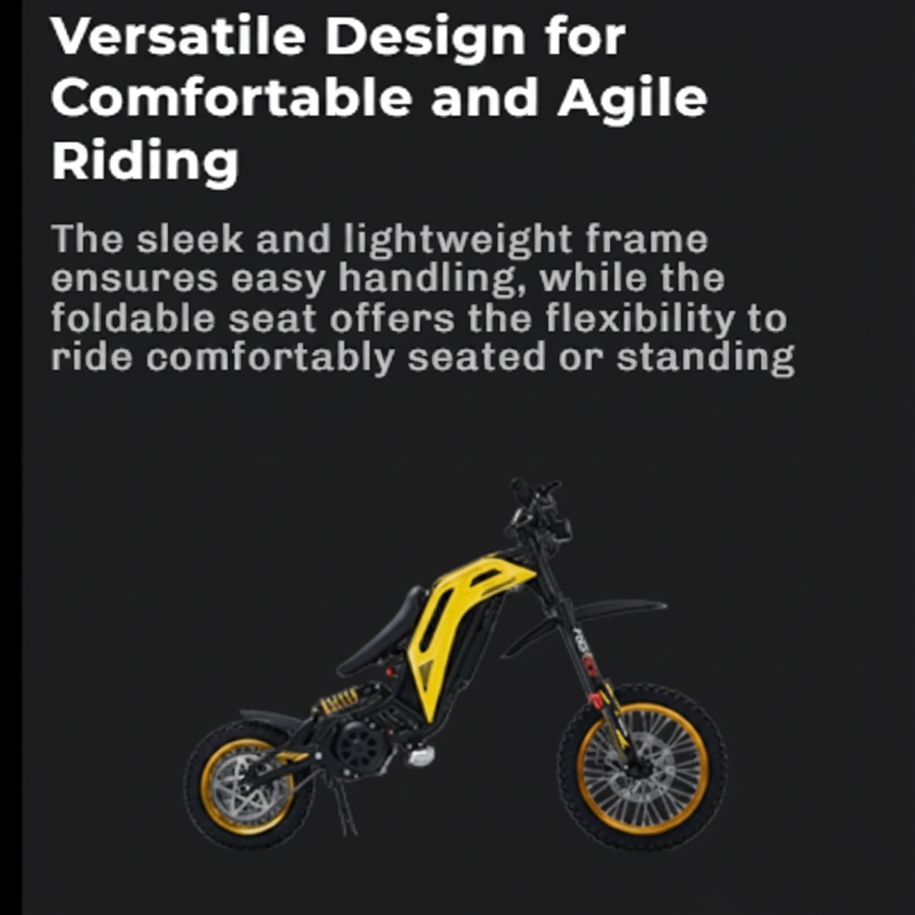 Yellow Viper S Cross Bike with a versatile design for comfortable and agile riding