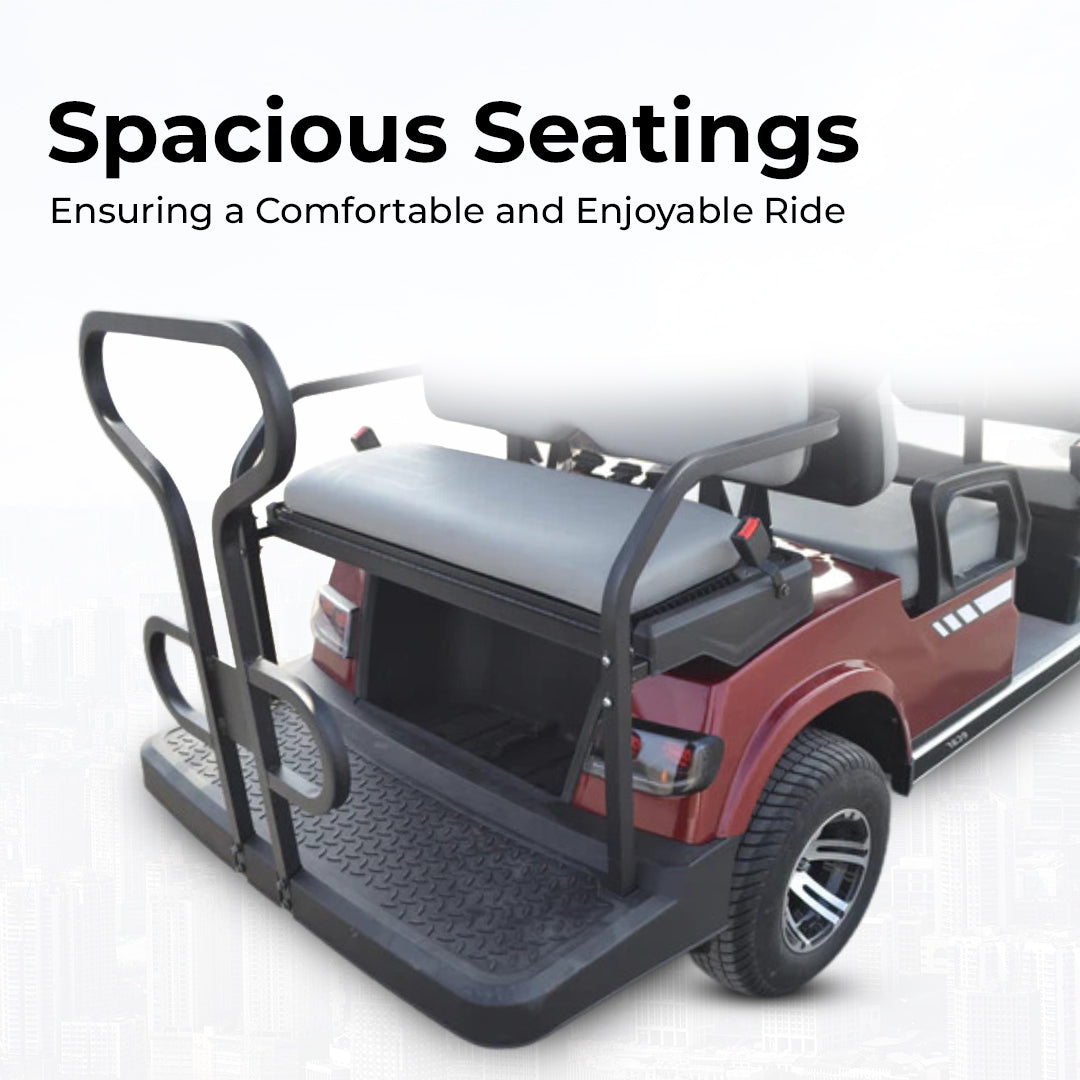 Megawheels LVT Electric Golf Carts 4+2 Seater-Spacious Seating