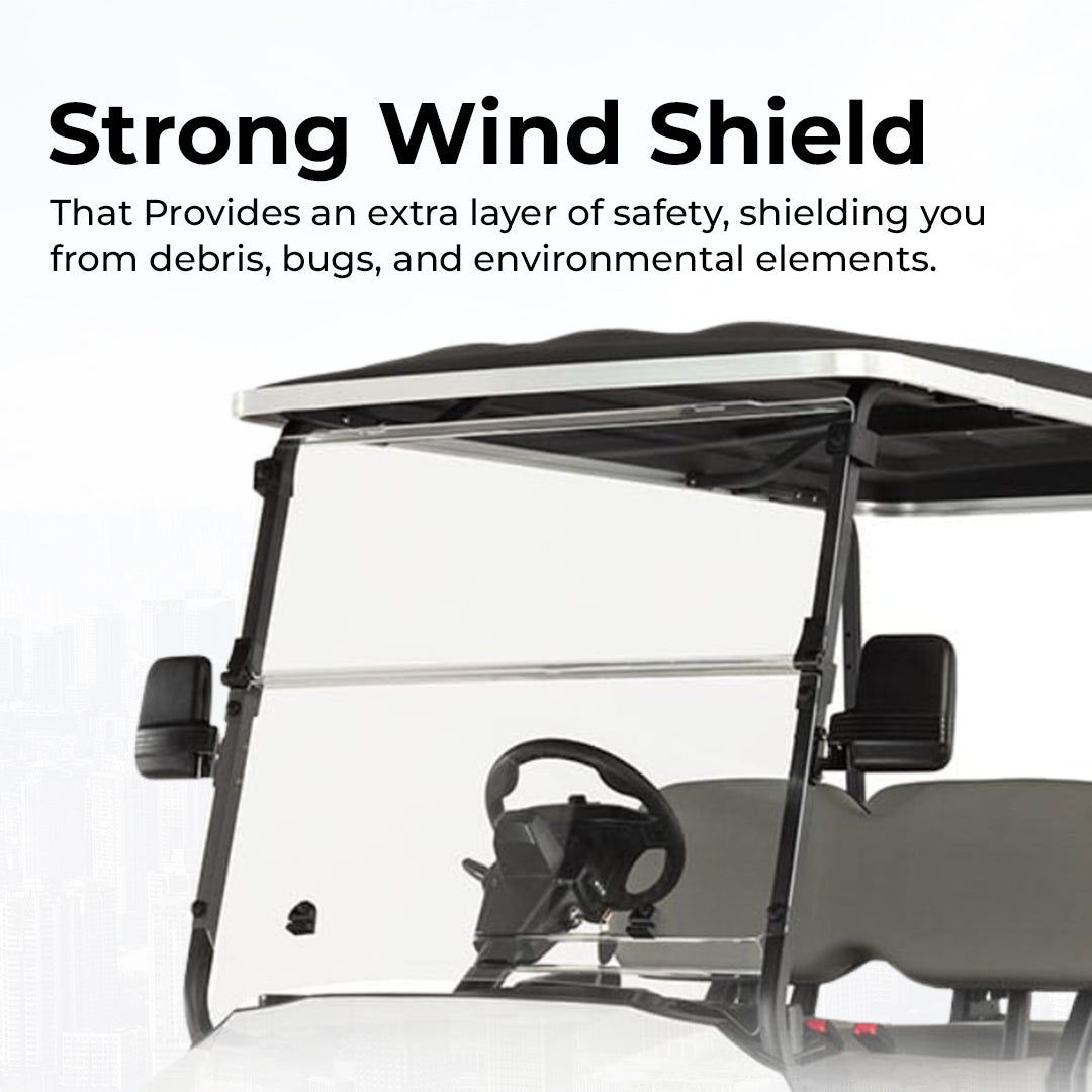 Megawheels Lvt Electric Golf Carts Strong Wind Shield