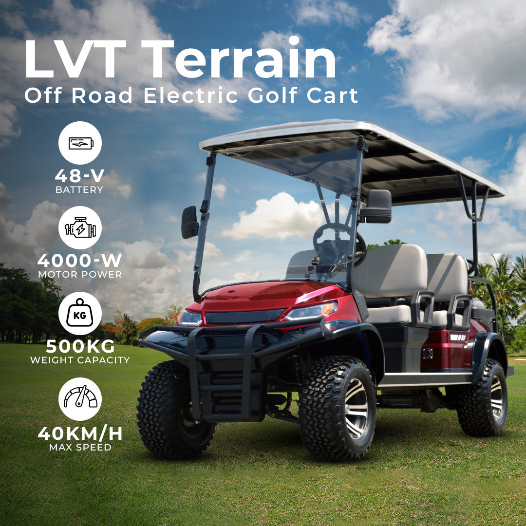 Megawheels LVT Terrain 4+2 seater off road electric Golf cart Buggy