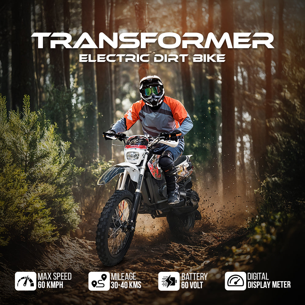 Megawheels Transformer Electric Dirt Bike 60V for Teens & Adults