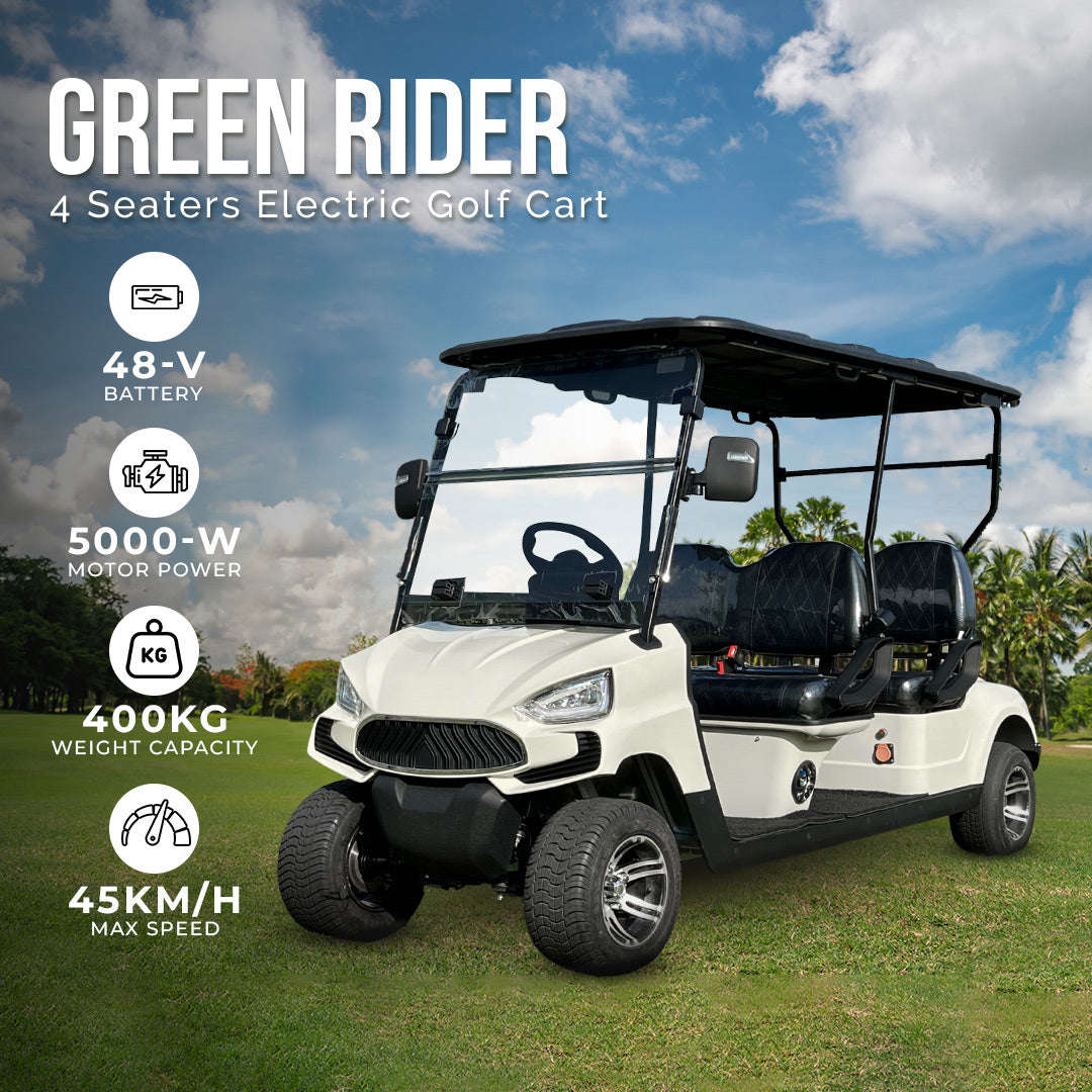 Green Rider Electric Golf Cart Golf Buggy 4 seater By Megawheels