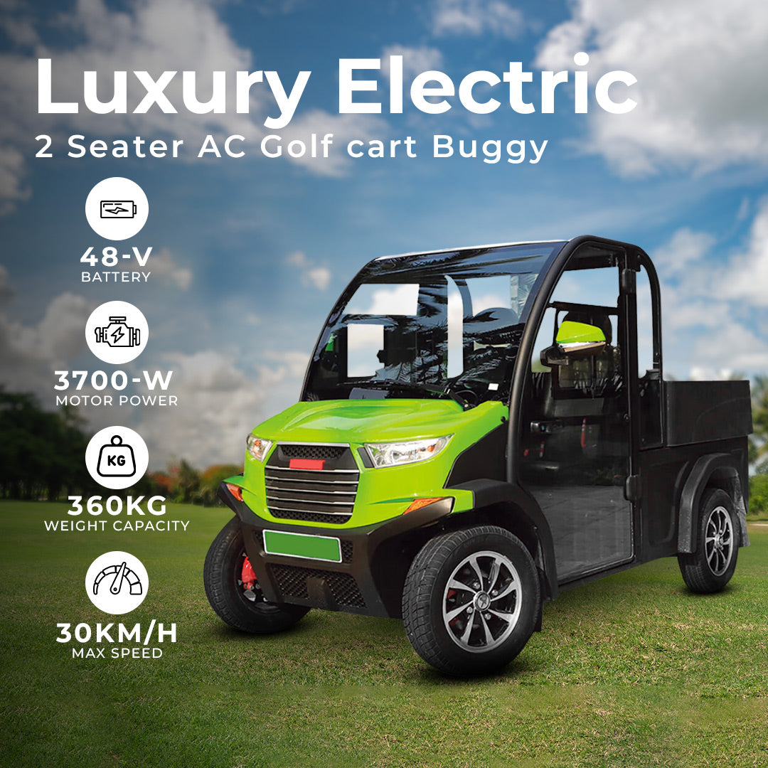 Megawheels Luxury  Electric AC Golf Cart Golf Buggy 2 Seater With Cargo Box for Sightseeing