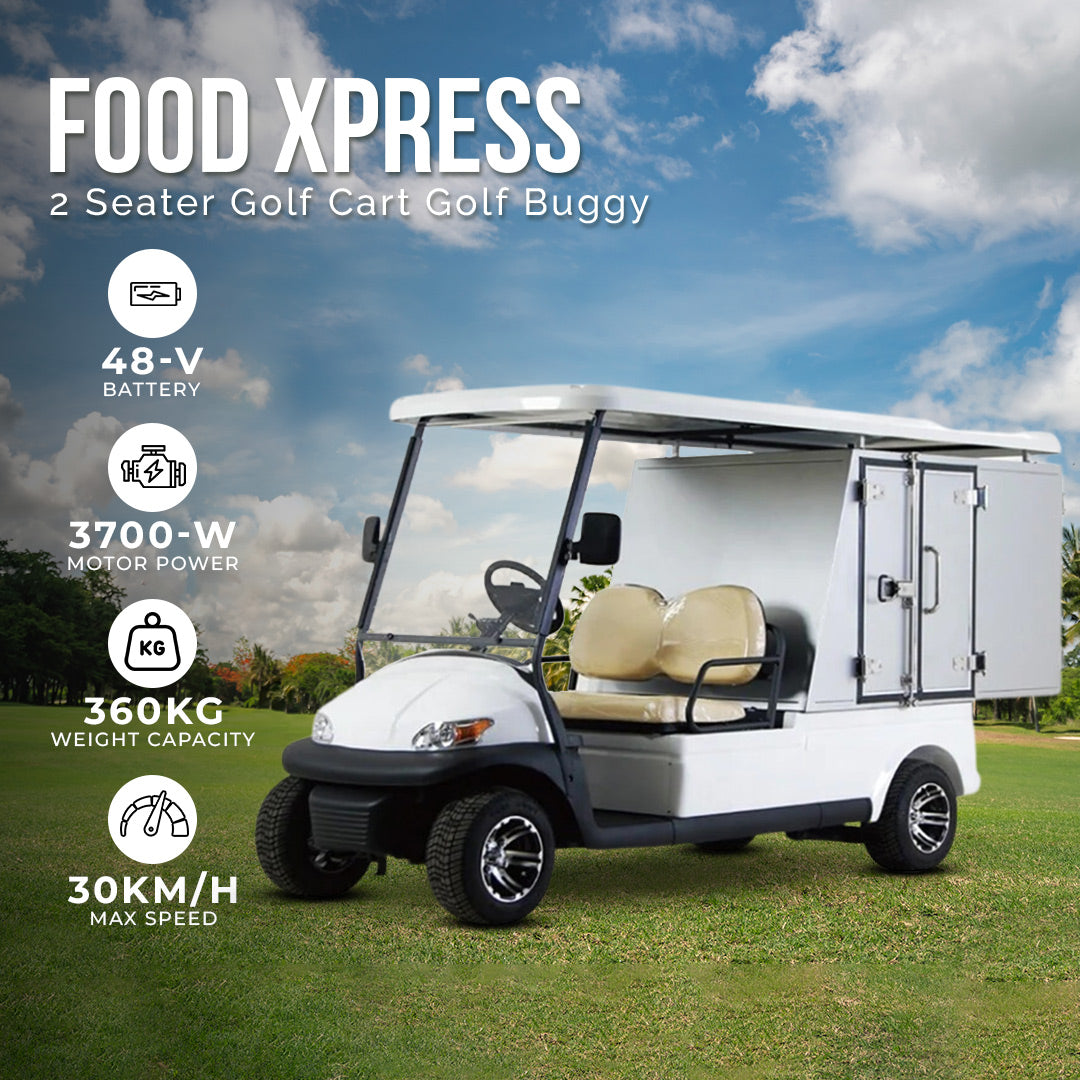 عربة جولف Megawheels Food Xpress Golf Buggy بمقعدين لتخزين الطعام