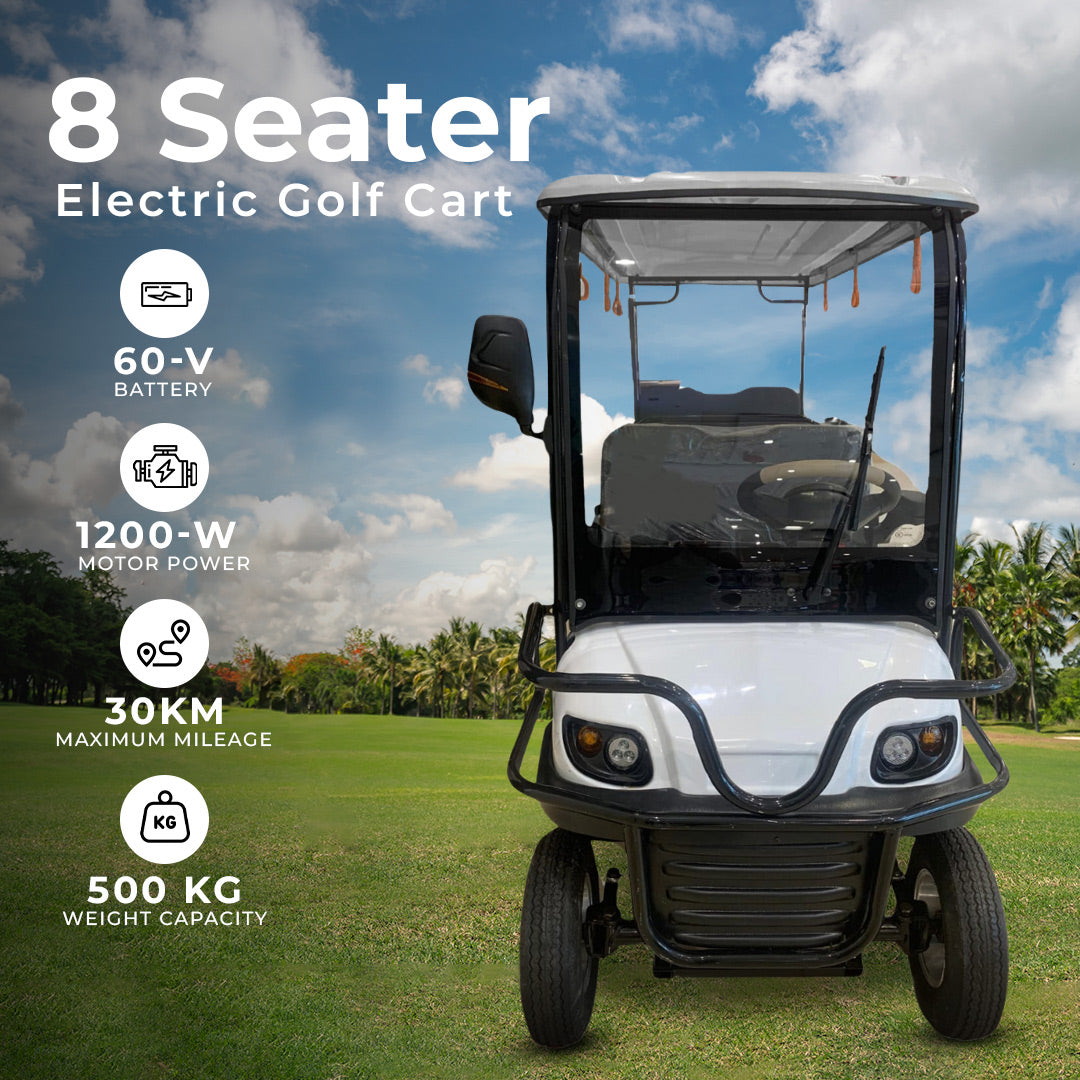 Megawheels Sport Eco Electric Golf Cart Golf Buggy 8 Seater -1200w