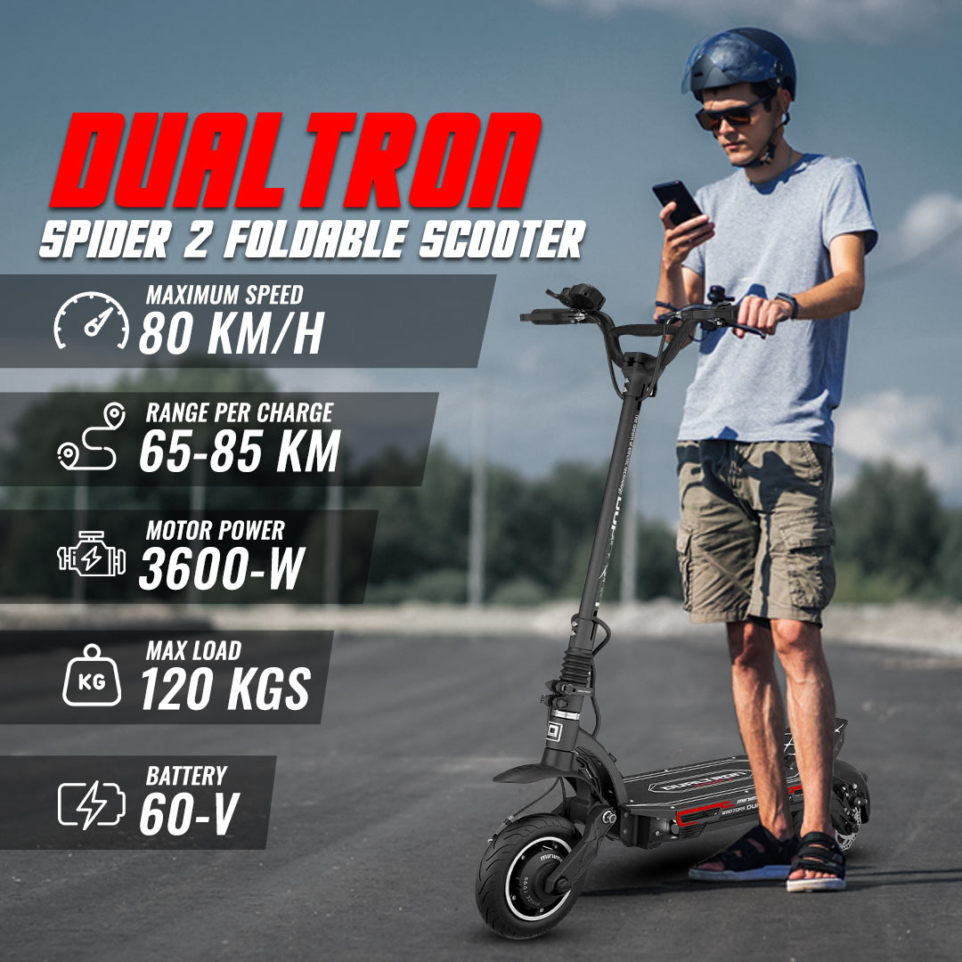 Dualtron Spider 2 Foldable Electric Scooters 60V 24AH- Mini Motors USA