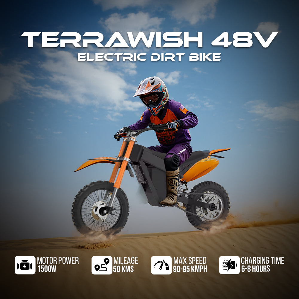 Megawheels Terrawish 48 v Electric dirt bike With Lithium battery