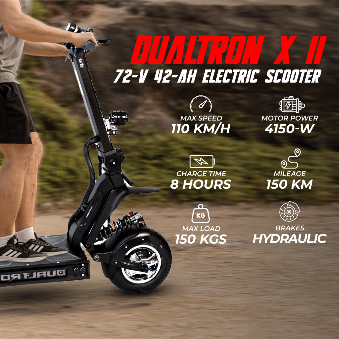 Dualtron x 2 high speed electric scooter with 72 42 mah battery