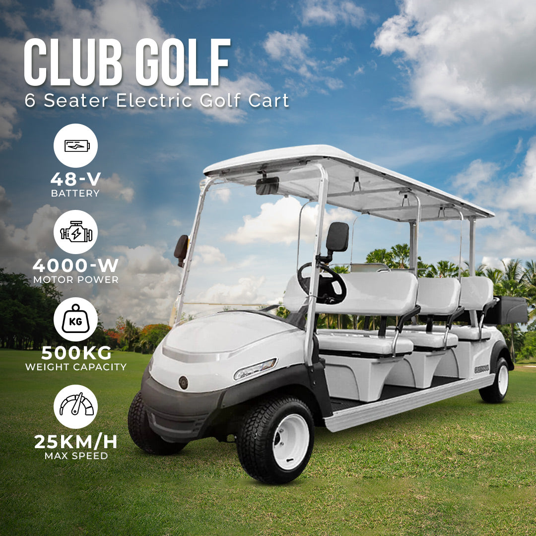 Megawheels Club Golf Car 6 مقاعد عربة جولف كهربائية عربة جولف مع صندوق شحن
