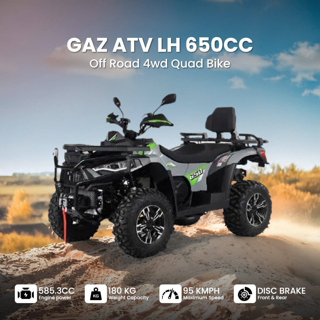 Megawheels GAZ ATV LH 650cc 4wd Quad Bike Fully Automatic Off Road With Warranty