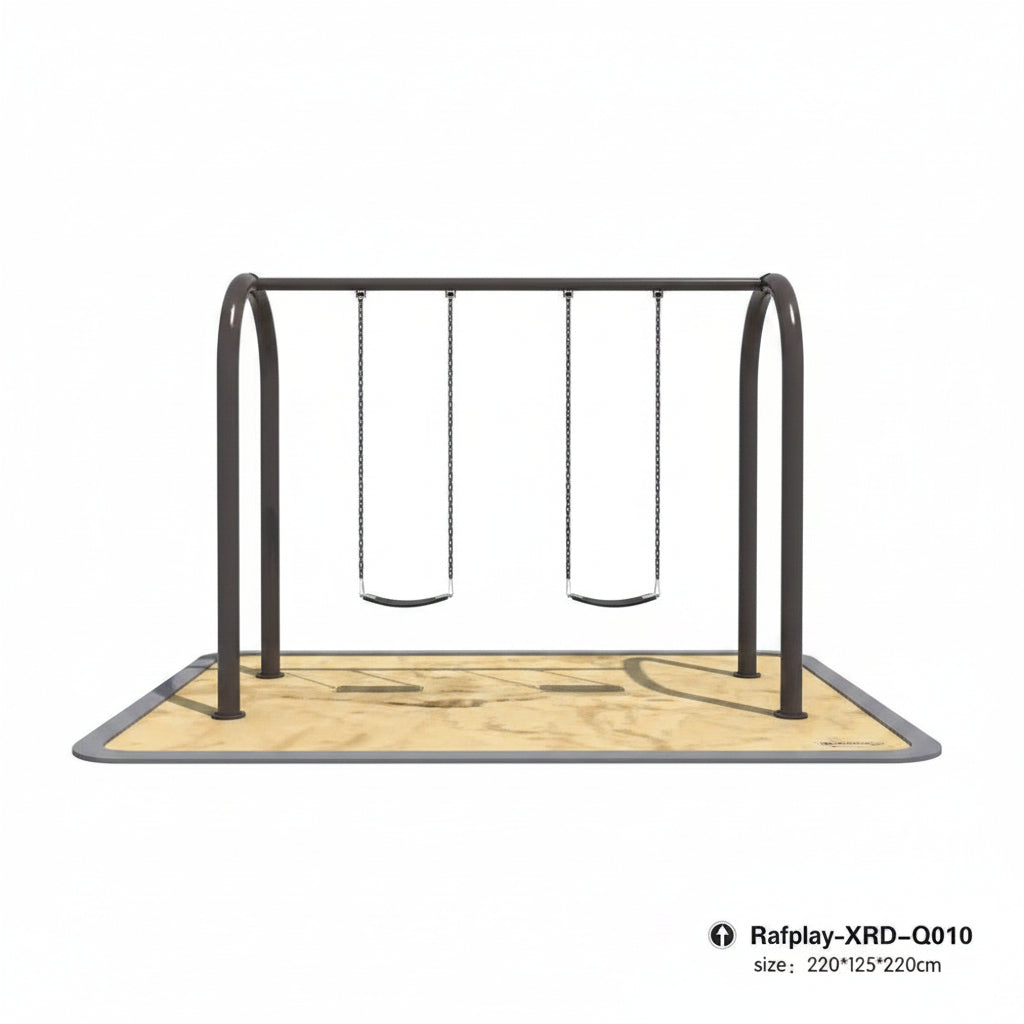 Spring Metal 2 Swings PlaySet multicolour outdoor kids swing set