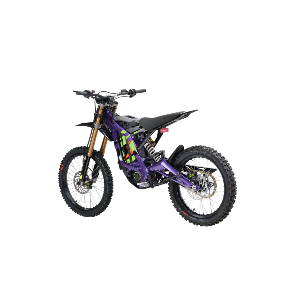 Side View of Purple dirt bike