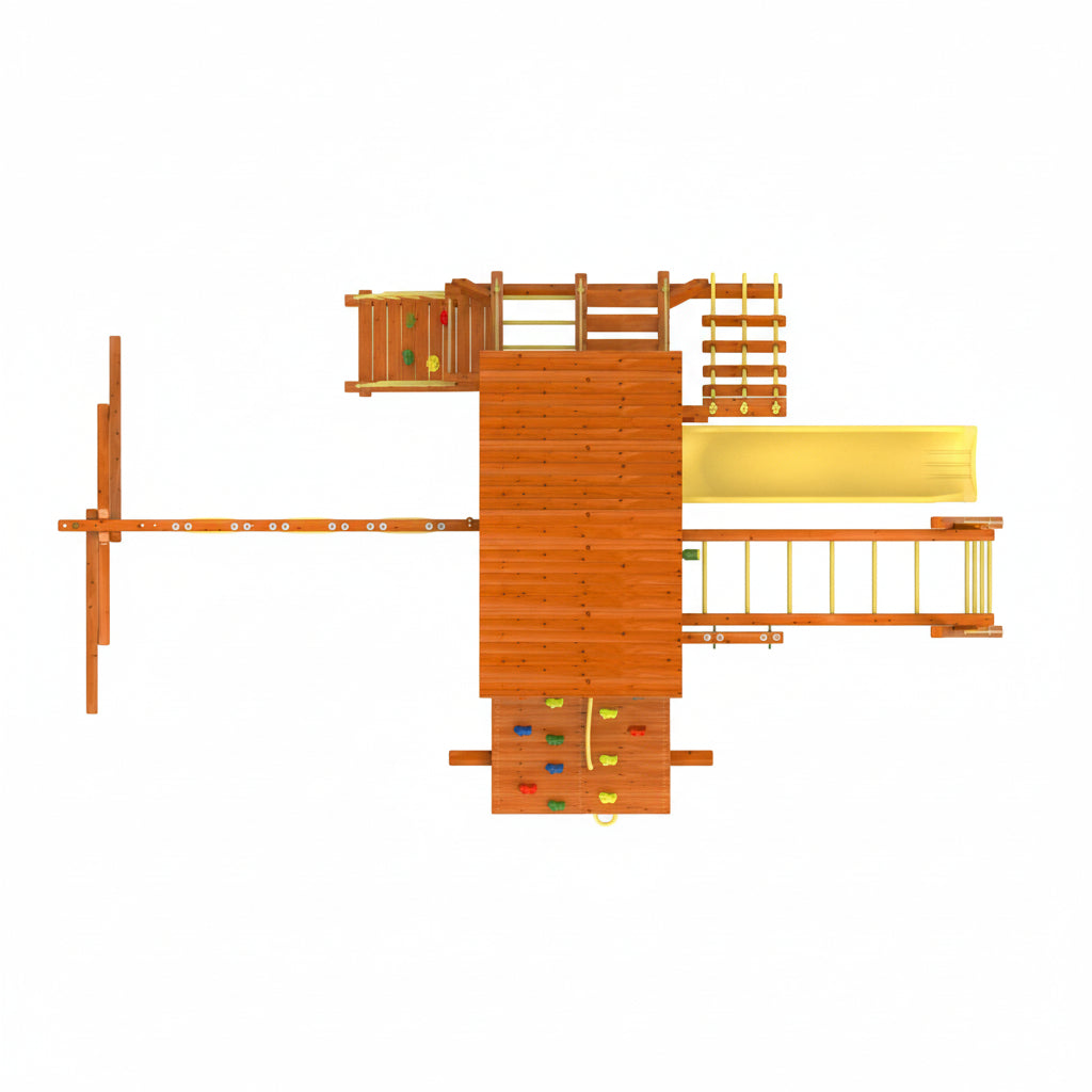 Kiddoro Discovery Den Monkey Bars Swing & slide with monkey bar 