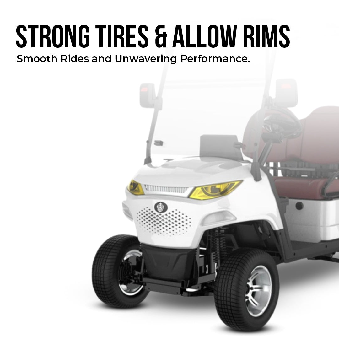 Green Rider 2+0 Premium Lithium Battery  Electric Golf Cart By Megawheels