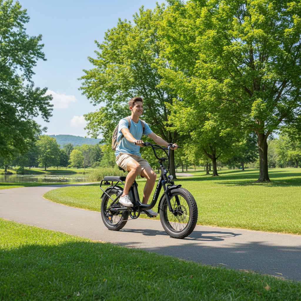 U03 Electric Bike Shown from Side view 