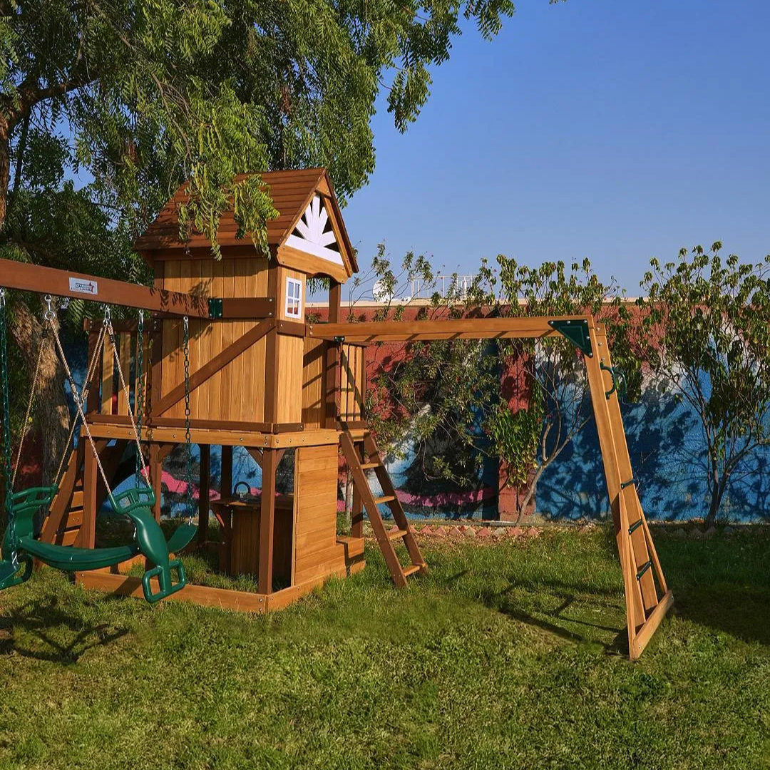 Megastar Dynamic Sports Arabian Ibex Wooden Swing Set