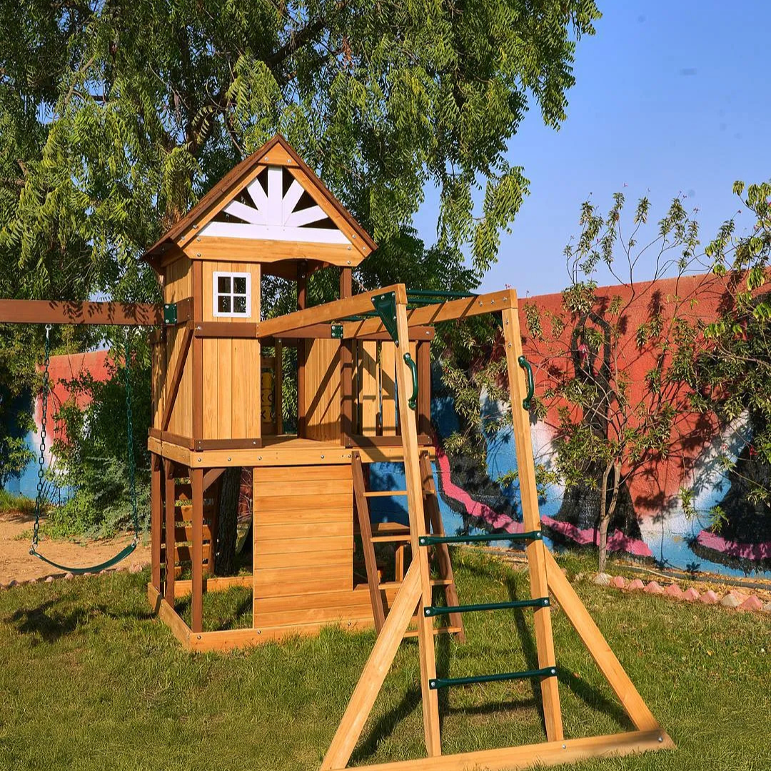 Megastar Dynamic Sports Arabian Ibex Wooden Swing Set