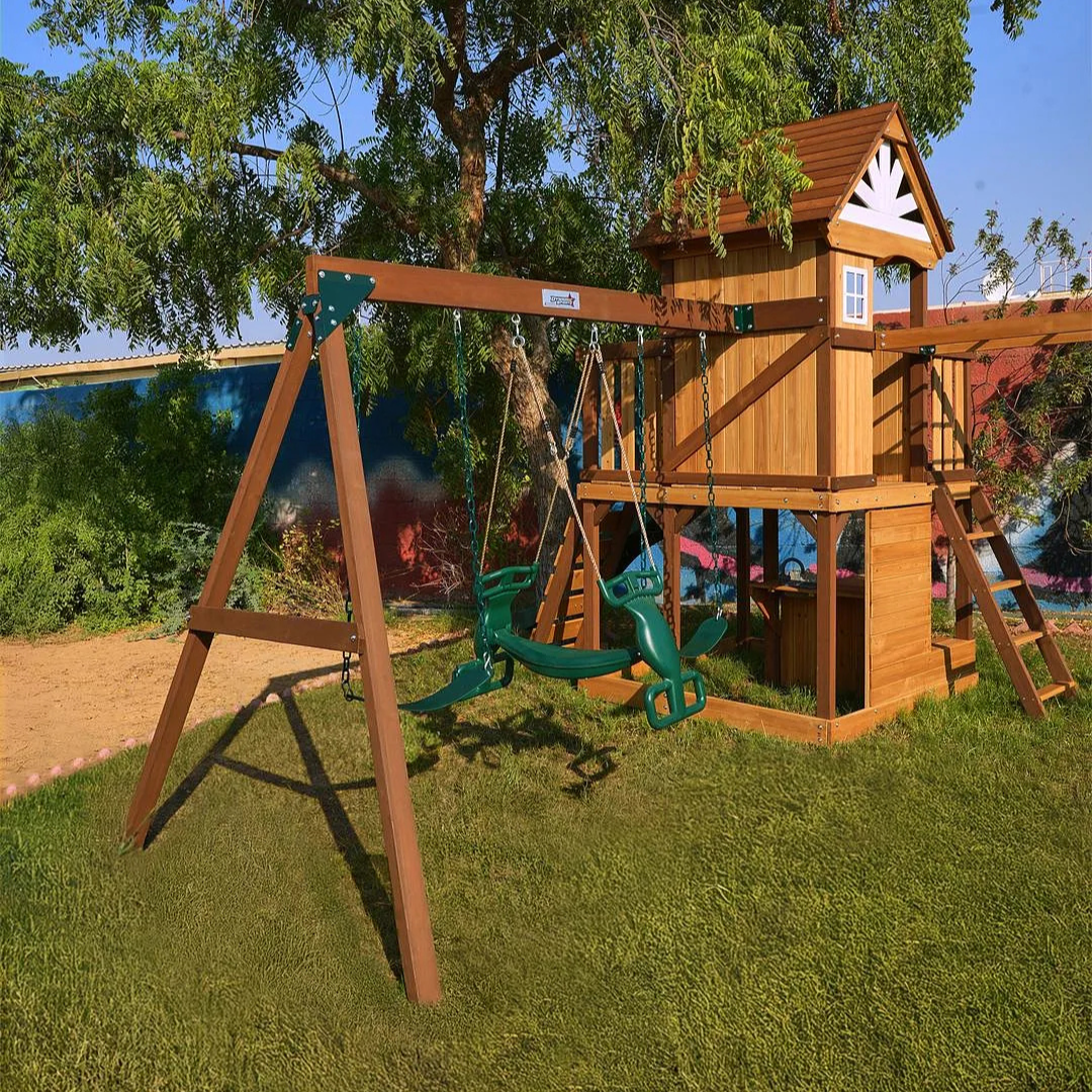 Megastar Dynamic Sports Arabian Ibex Wooden Swing Set